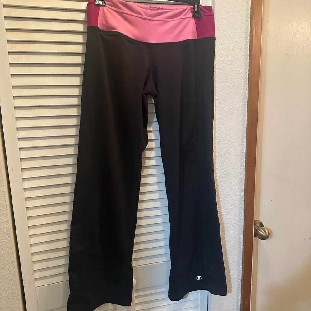 Champion Black and Pink Athletic Pants
